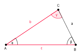 Dreiecke beschriften, Mathematik