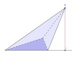 schiefe dreiseitige Pyramide