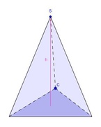 gerade dreiseitige Pyramide