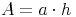 A = a \cdot h